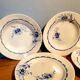 Ensemble de 7 assiettes plates et creuses St Amand