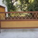 Wood and rattan child bed