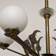 Art deco bronze fish chandelier