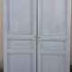 Pairs of Haussmannian doors in patinated aged wood