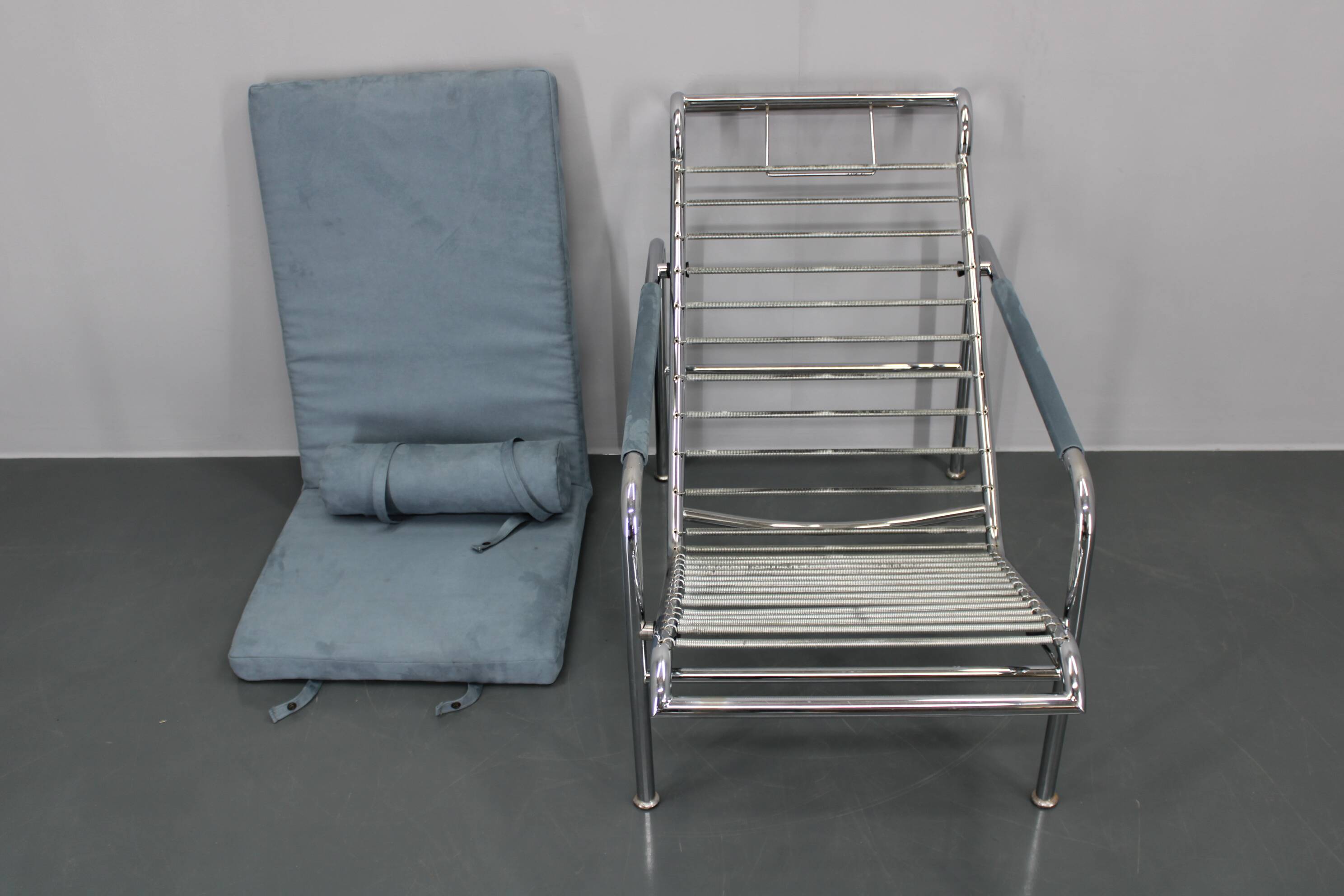 1980s Zanotta "Genni" Adjustable Lounge Chair, Italy
