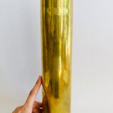 Old brass shell vase numbered H35cm
