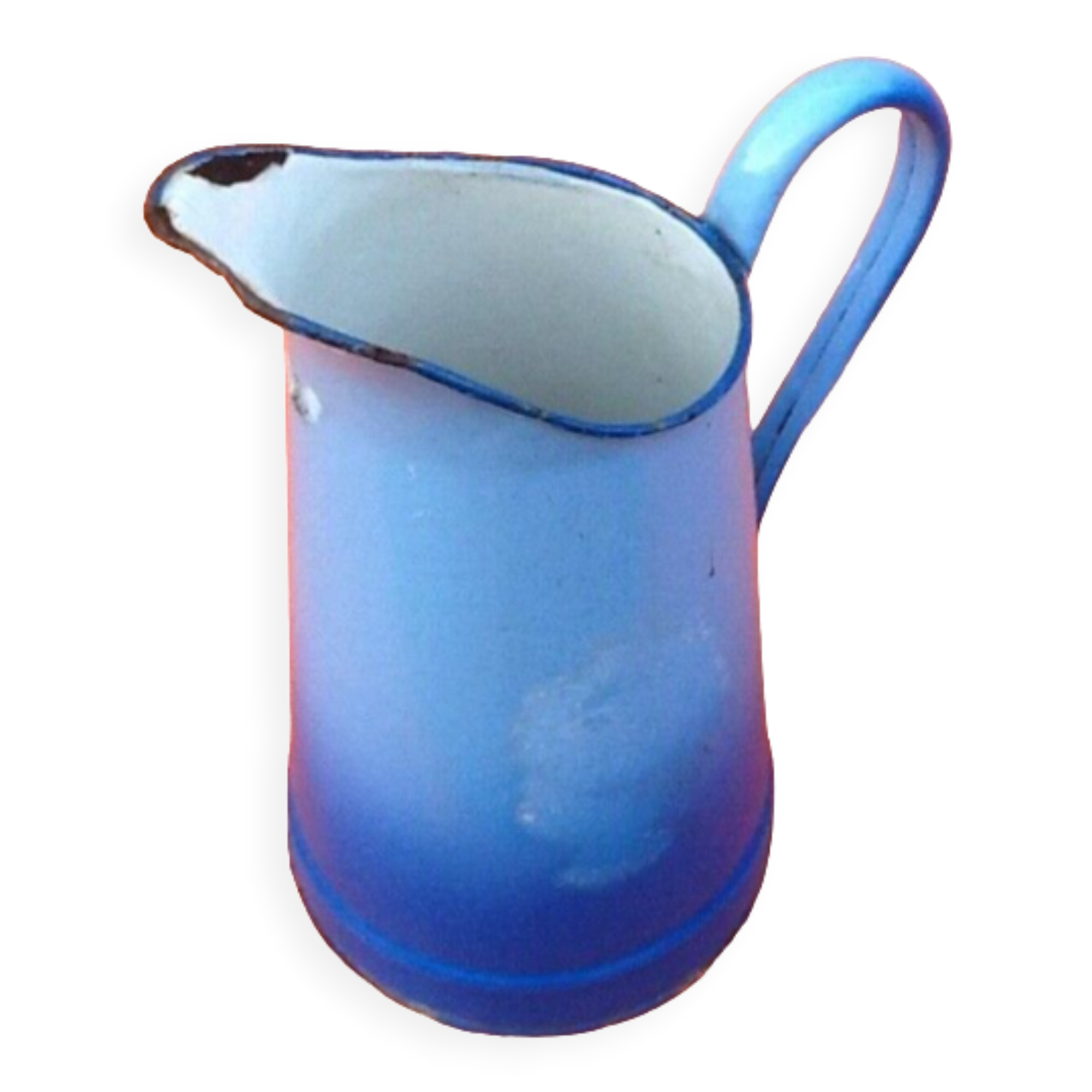 1940s Enamelled sheet metal pitcher