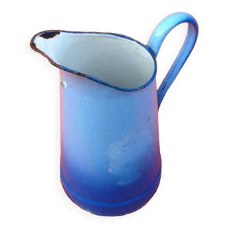 1940s Enamelled sheet metal pitcher