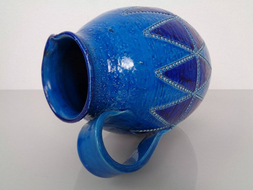 Studio ceramic jug by Aldo Londi for Bitossi, Italy, 1960s