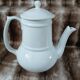 White ceramic coffee pot