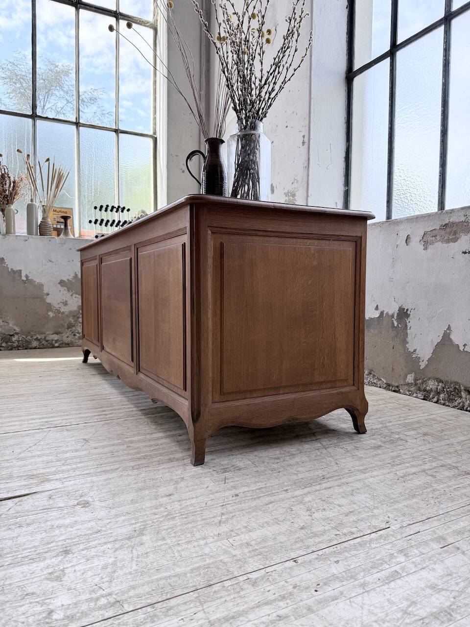 Oak desk or counter 1960