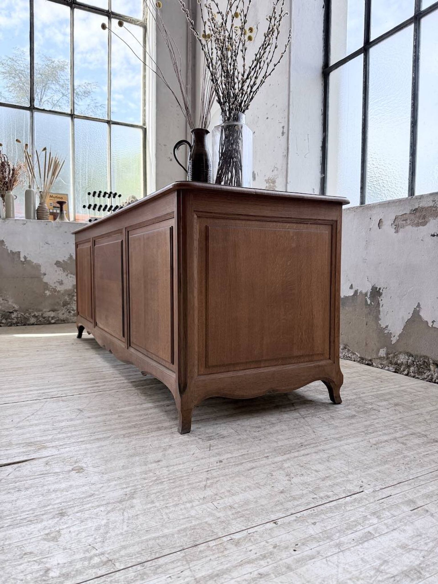 Oak desk or counter 1960