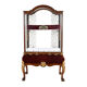 Mahogany jeweler's showcase with gilded bronze legs