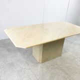 Vintage marble dining table, 1970s