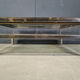 Table basse vintage à plateau coulissant, années 1970