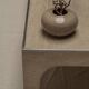 Architectural set of travertine coffee tables