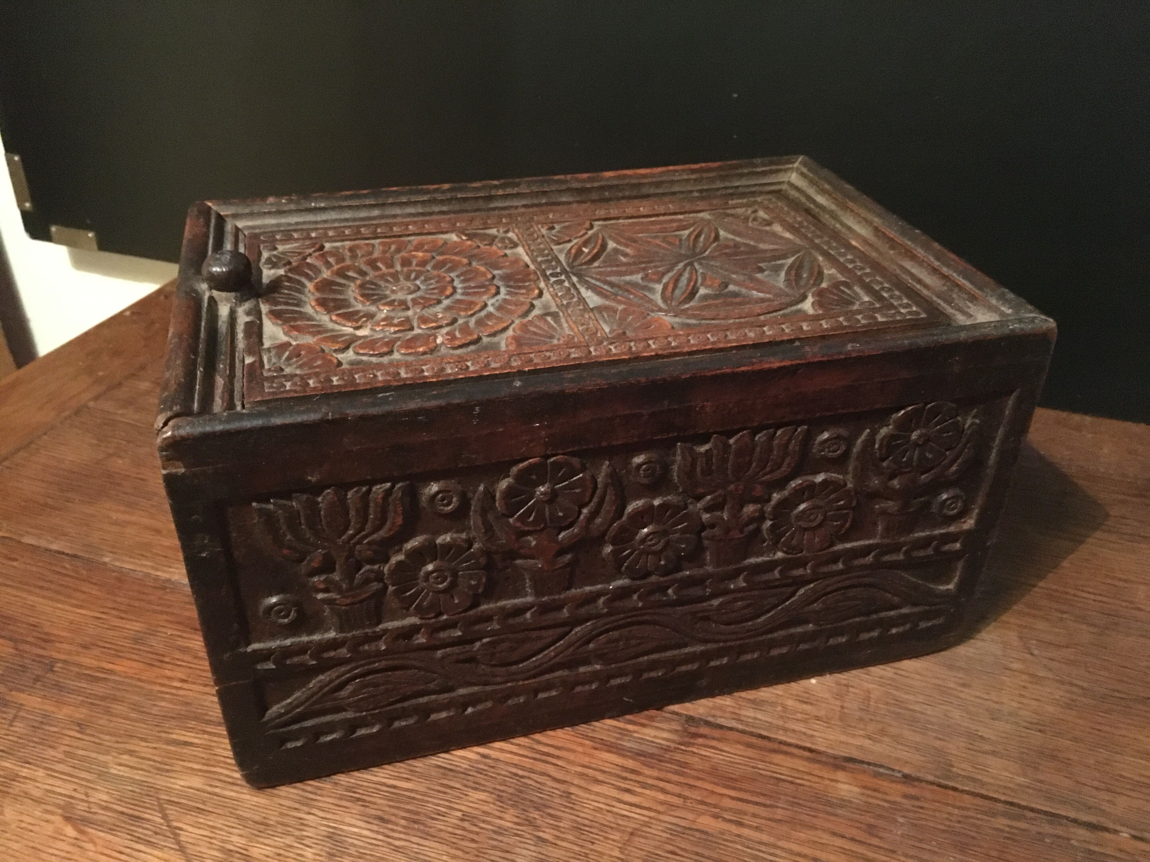 Indian teak spice box