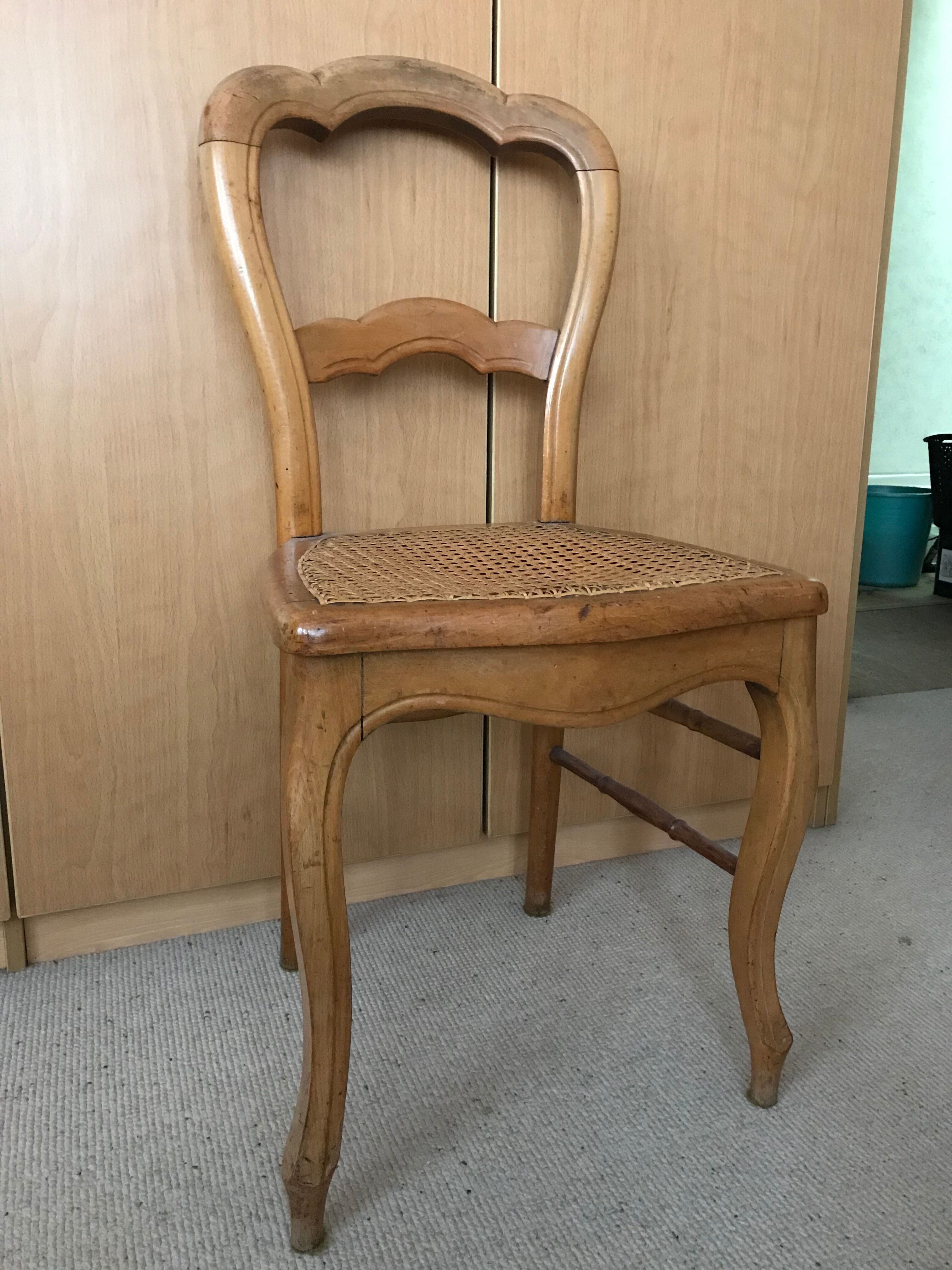 Lot de 6 chaises style Louis Philippe