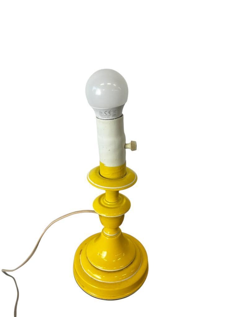 Miniature vintage yellow desk lamp