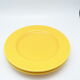 Set of 2 yellow ceramic plates