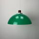 Suspension champignon verte par Uno & Östen Kristiansson pour LUXUS, Suède 1960