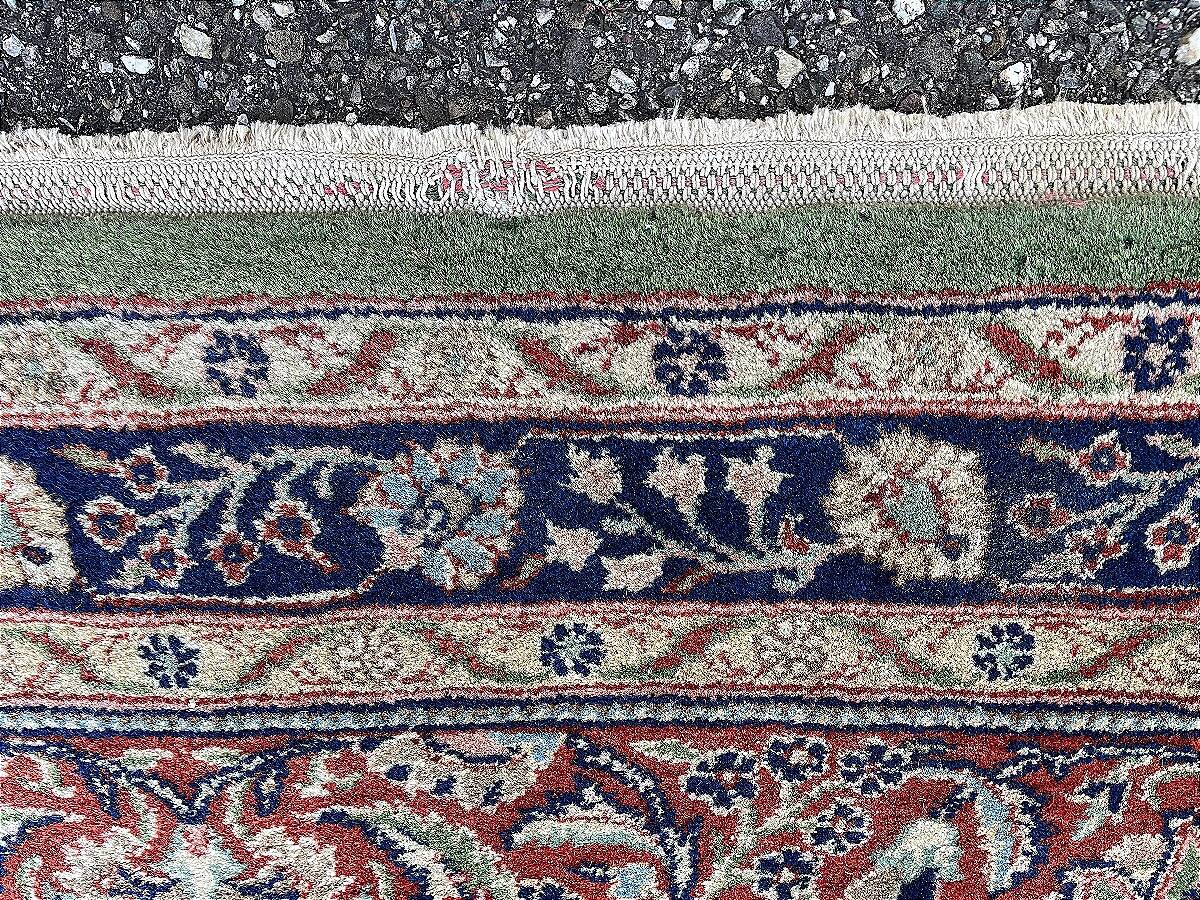 Large emerald Tabriz Persian rug 520x350 cm