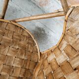 Children's armchair in chestnut basketry