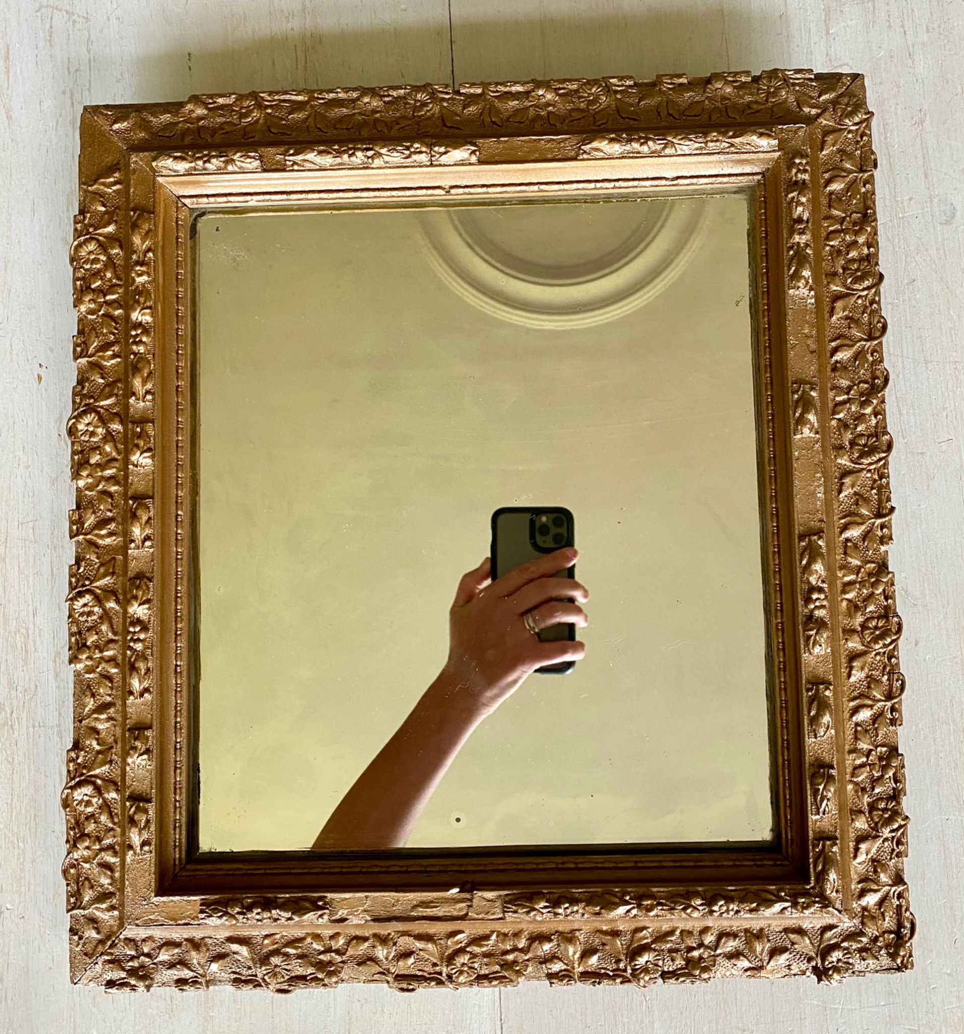 Ancien miroir doré début XXEME