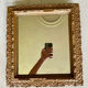 Old gilded mirror early 20th century