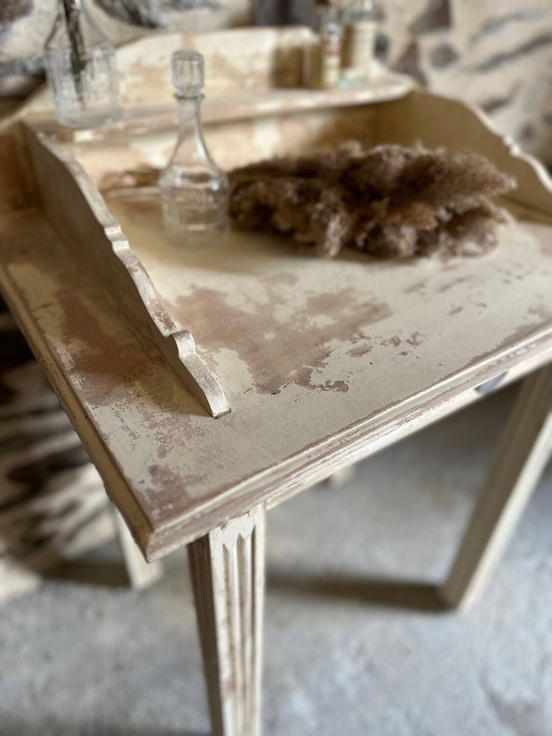 Small vintage patinated piece of furniture