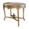 Napoleon III Period Middle Table In Gilded And Carved Wood