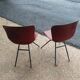 Pair of Pagholz chairs, Model 15074, by Elmar Flottoto in 1956