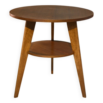 1960s oak pedestal table