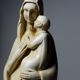 old "Virgin with the star" and child in waxed plaster