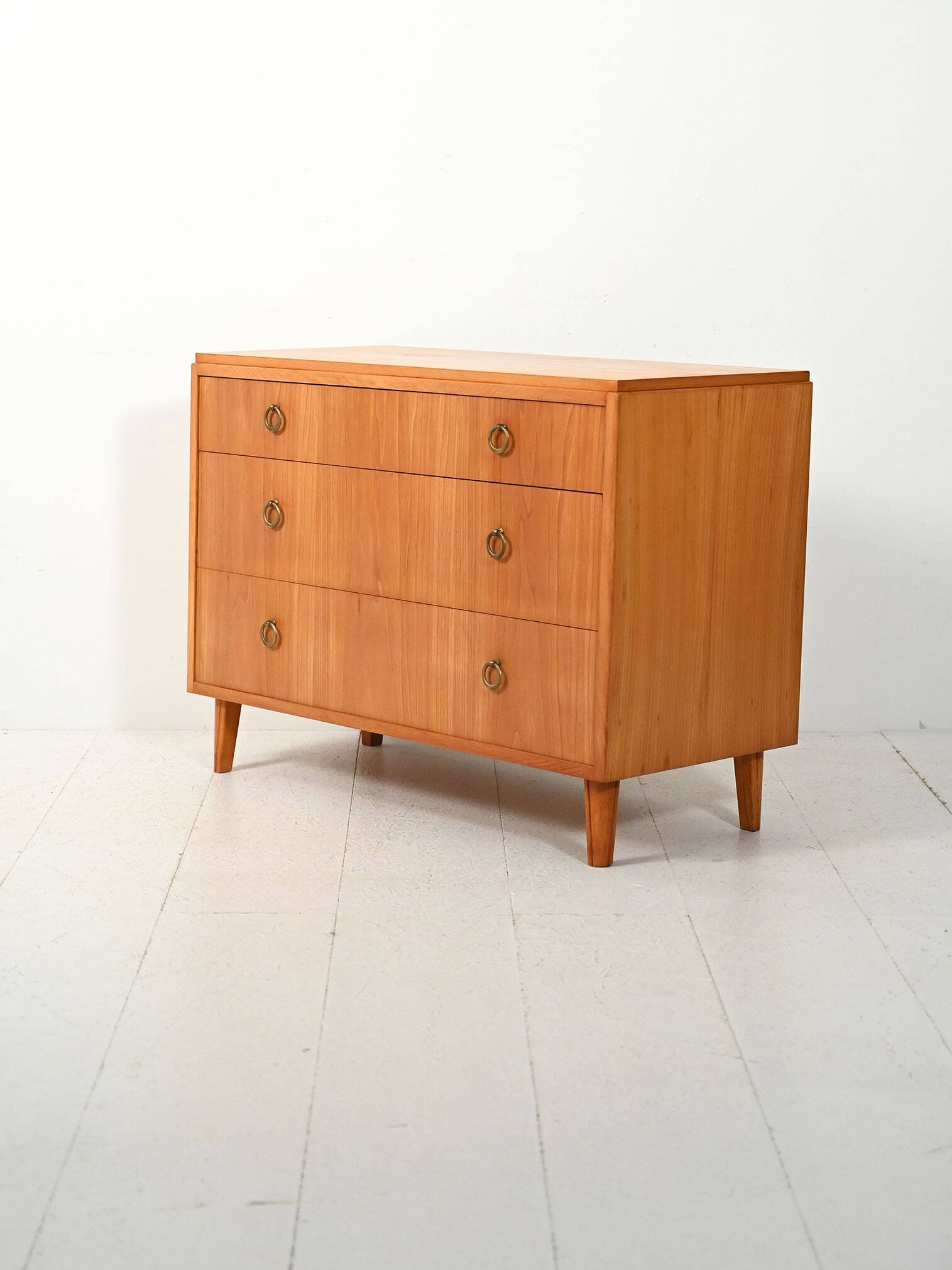 1930s–40s Scandinavian Art Deco elm chest of drawers