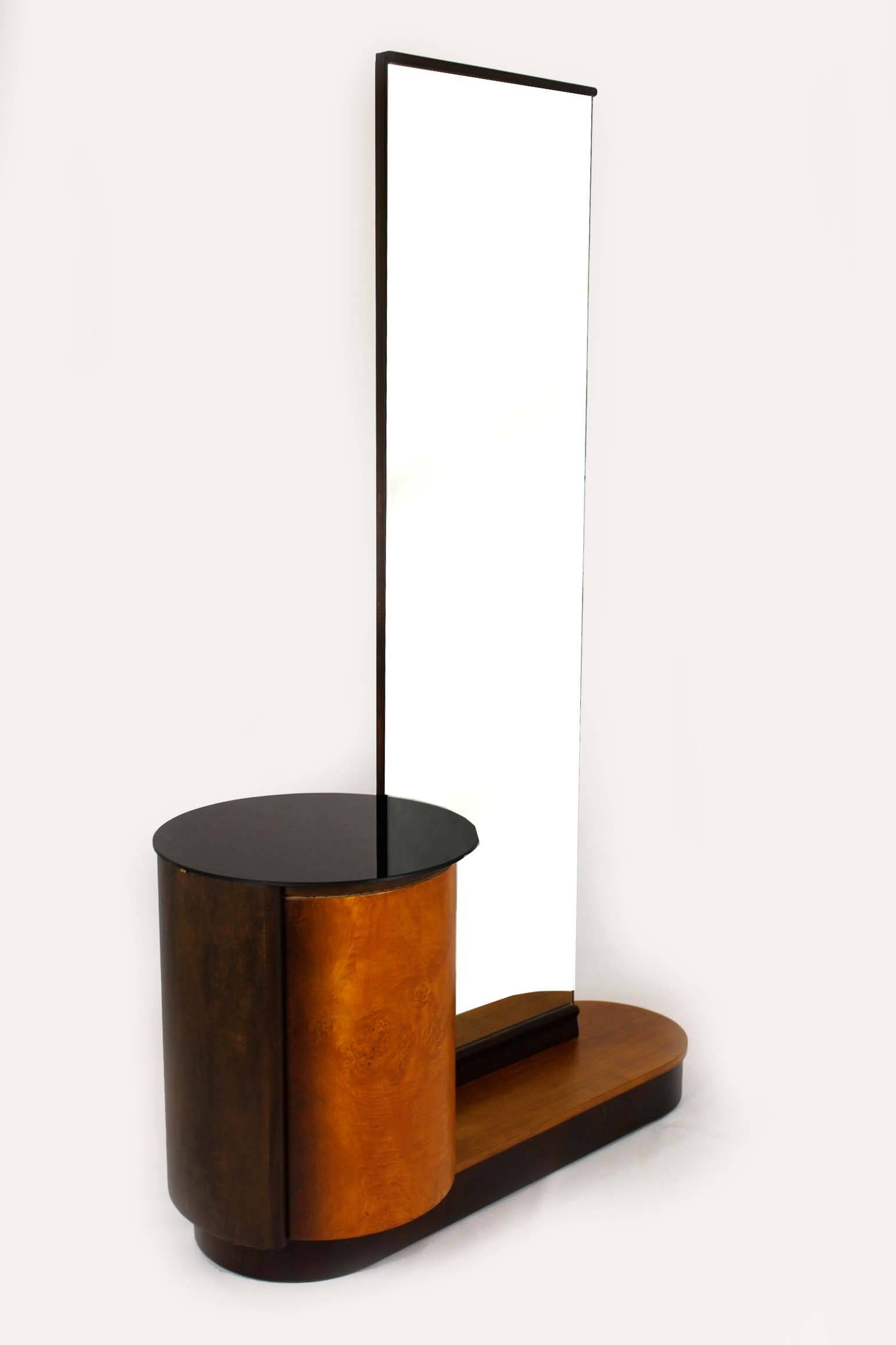 Restored Dressing Table with Mirror by J. Halabala for Up Zavody, 1940s