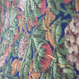 Black vintage wooden trunk