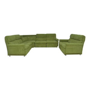 Canapé modulaire en - velours vert