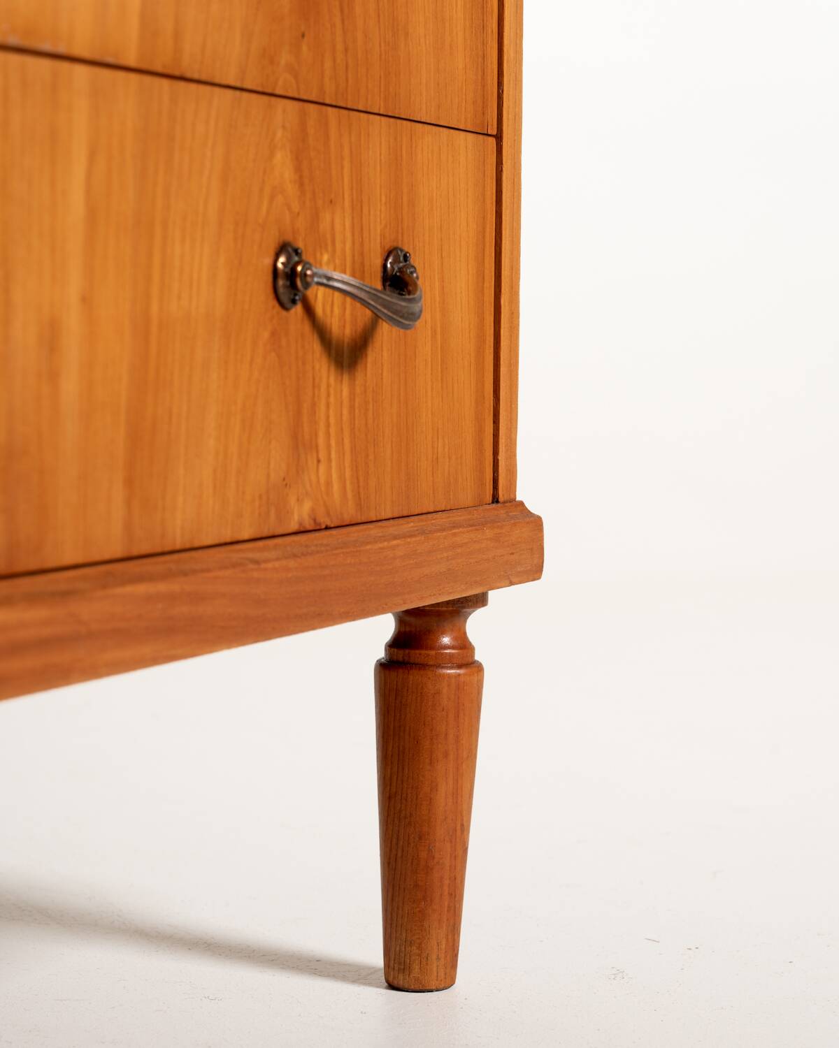 Vintage Scandinavian elm secretary, 1950s