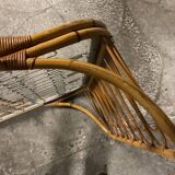 Rattan sofa bed AUDOUX MINNET 60s