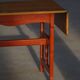 Scandinavian extendable table for writing or dining with a drawer, early 20th century.