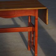 Scandinavian extendable table for writing or dining with a drawer, early 20th century.