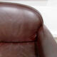 Small leather sofa, 2 seats, vintage.