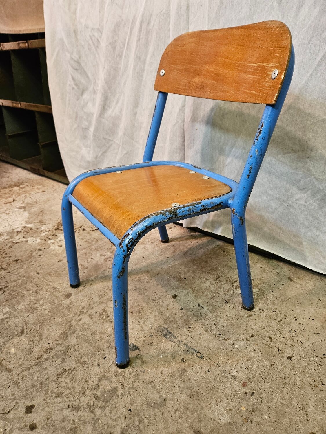 Child chair. Kindergarten chair. School chair. 1960.