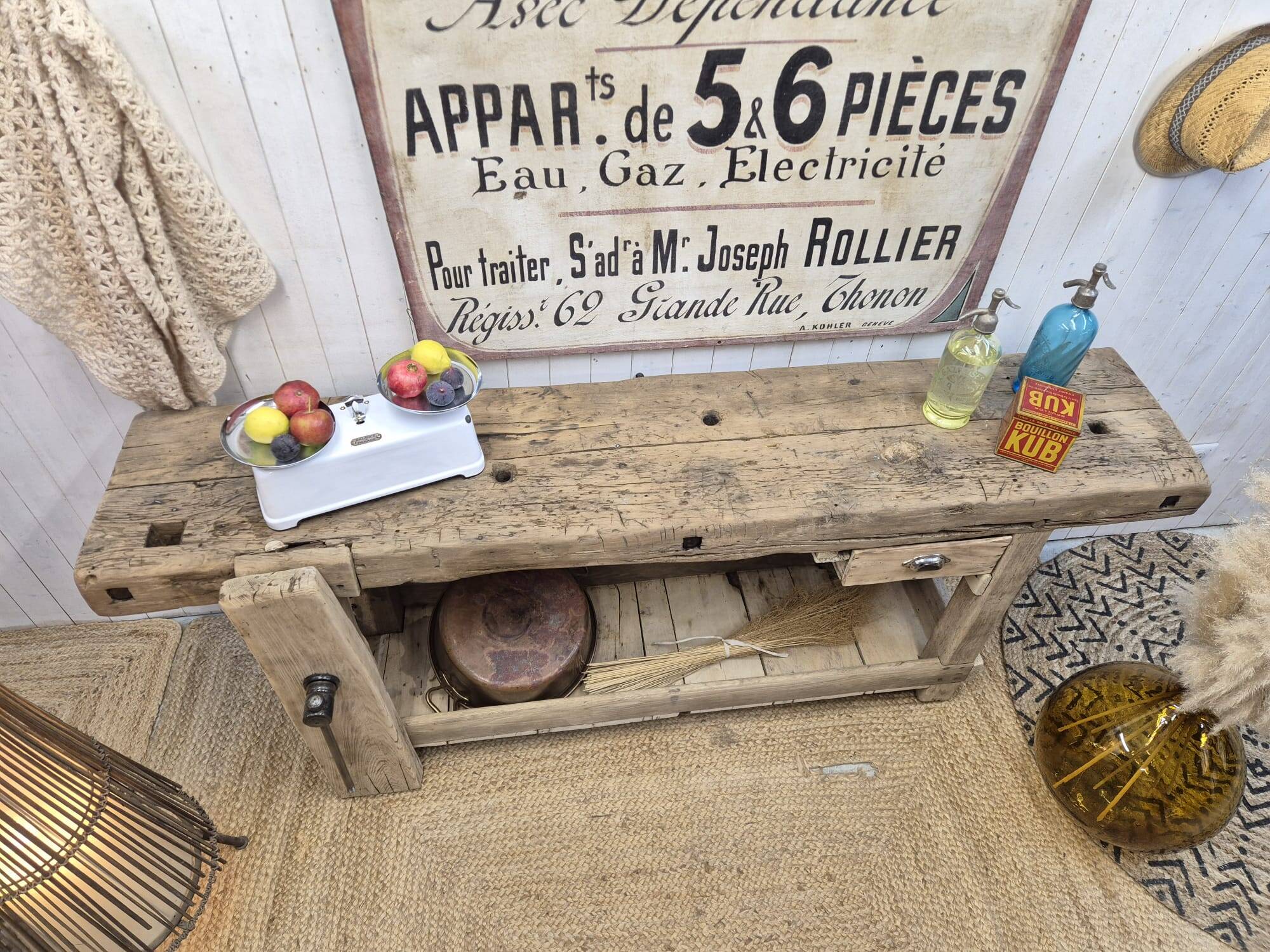 Old carpenter's workbench
