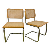 Pair of chairs Marcel Breuer Cesca B32