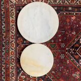 Bronze and marble side table