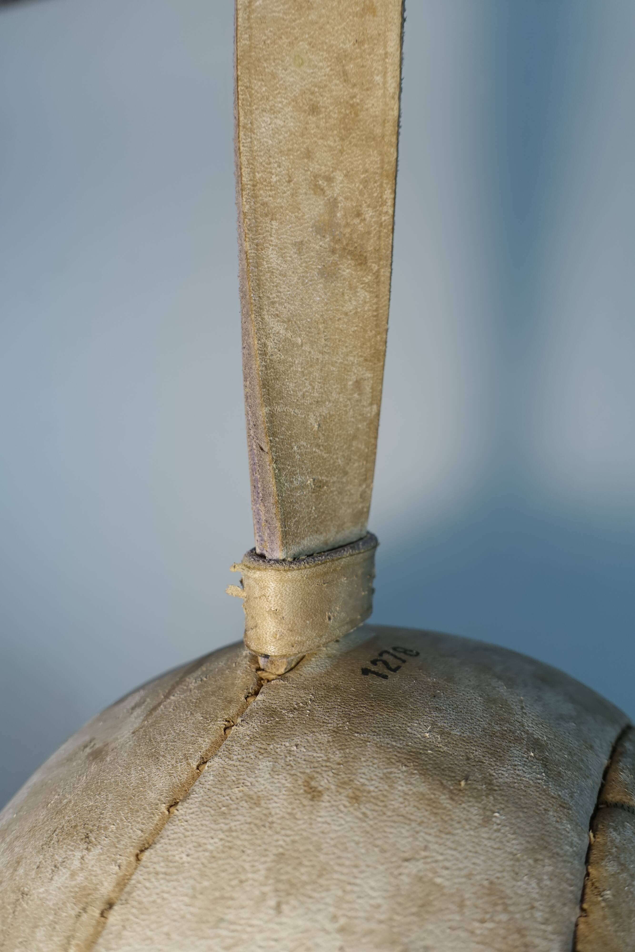 Ballon en cuir cousu " Slingball " Hungaria 1960