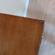 Commode bois et rotin vintage années 50