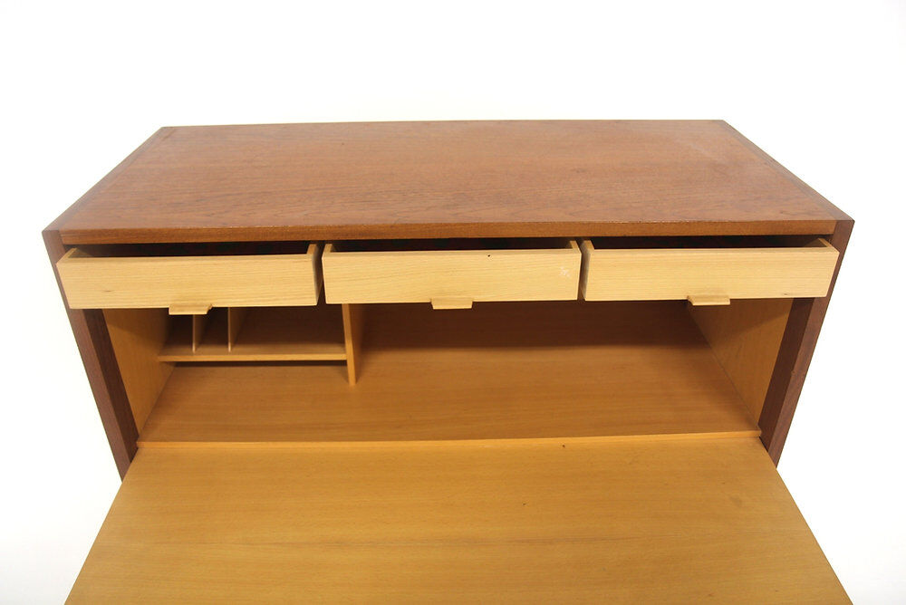 Secrétaire scandinave en teck "Varié", Arne Wahl-Iversen, Suède, 1960