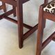 Set of 4 vintage hand-woven chairs