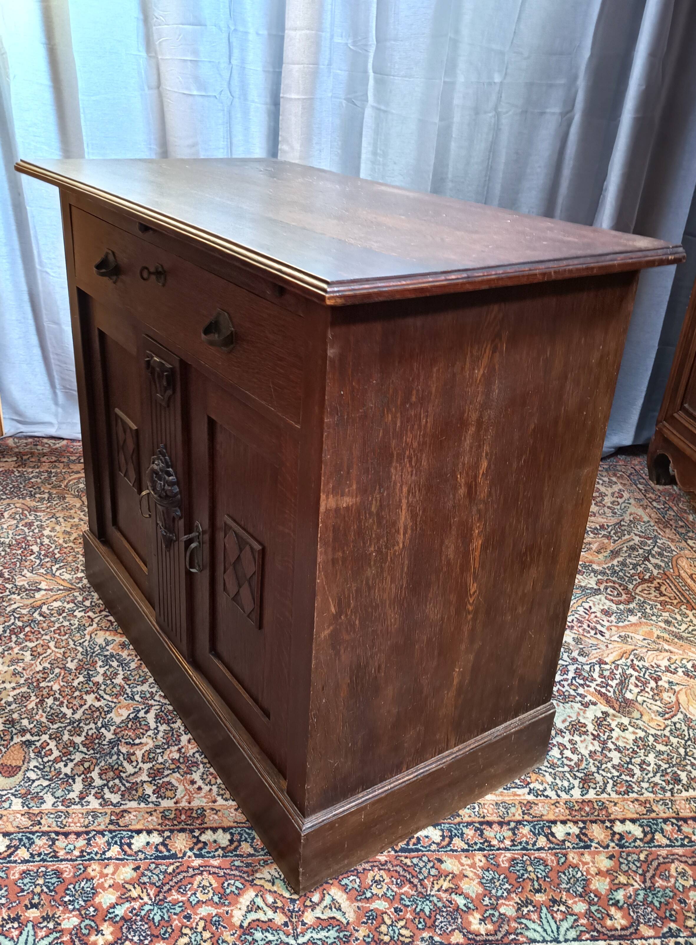 Art Deco oak sideboard