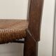 4 old Provencal chairs in carved wood