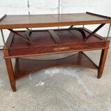 Table de bibliothèque à système de crémaillère en acajou de style empire d’époque xxème siècle
